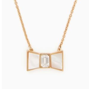 Kate Spade bow shoppe mini pendant gold necklace